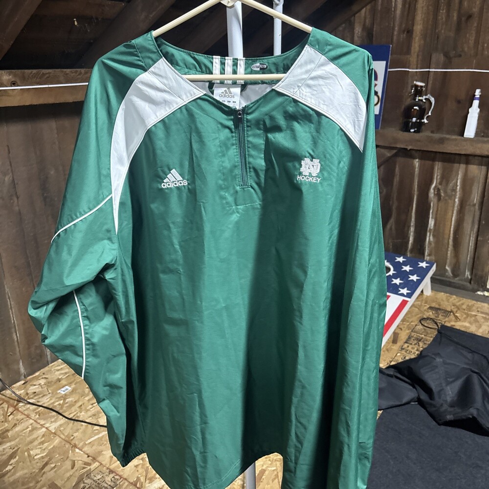 Notre Dame Hockey Adidas Team Issued Pullover XL